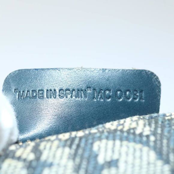 Christian Dior Trotter Canvas Saddle Pouch Accessory Pouch Navy Auth yk10980 - Picture 12 of 16